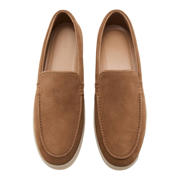 thumbnail: Mango Man suède loafers - cognac