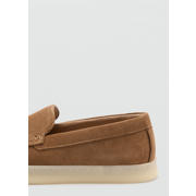 thumbnail: Mango Man suède loafers - cognac