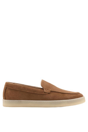 suède loafers - cognac