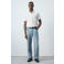Mango Man regular fit gebreide polo - wit