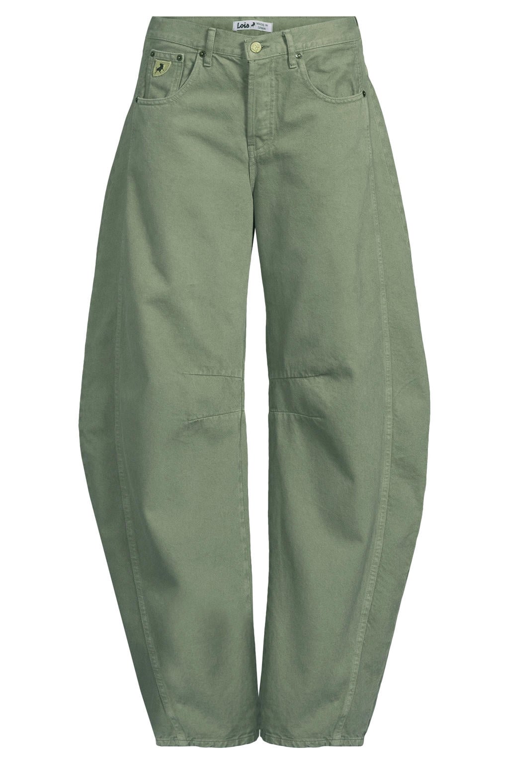 Lois Aliana regular waist barrel jeans - groen