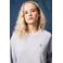 FRNCH katoenen sweater met backprint - grijs