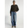 Aaiko gebreid vest met wol - donkerbruin