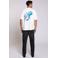 Aeden relaxed fit T-shirt met backprint - gebroken wit