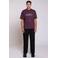Aeden relaxed fit T-shirt met print - paars