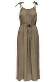 thumbnail: JDY viscose maxi zomerjurk met borduursels - bruin