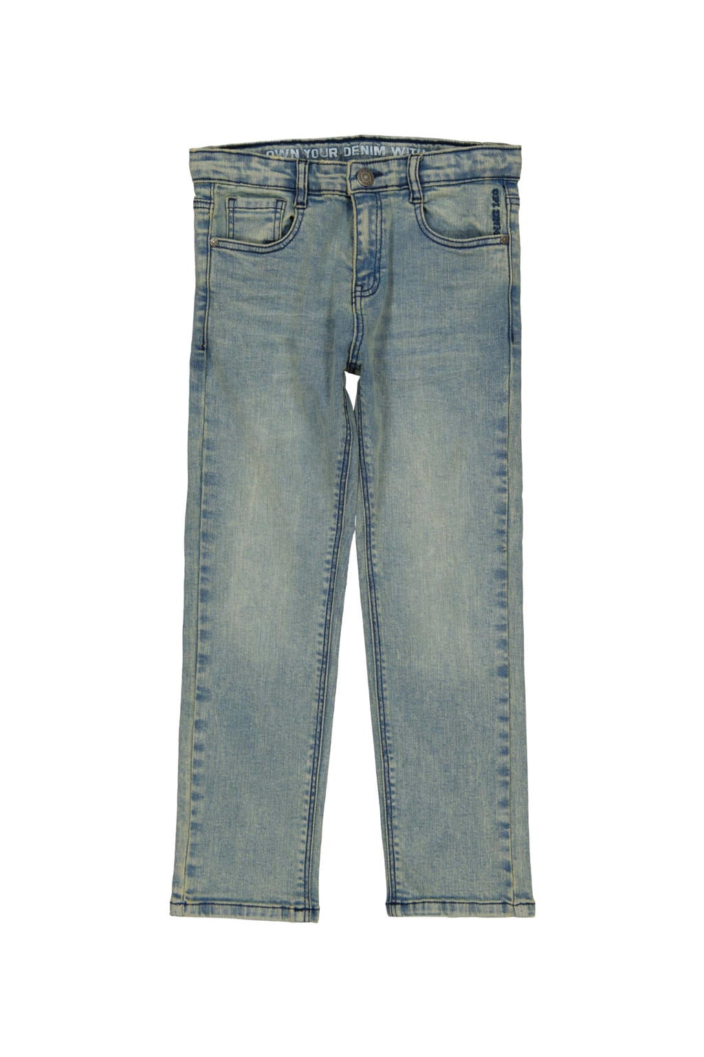 QPI regular fit jeans - mediumblauw