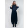 Lollys Laundry ballonbroek met krijtstreep - donkerblauw