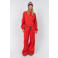 Lollys Laundry wide leg gestreepte broek - rood/groen