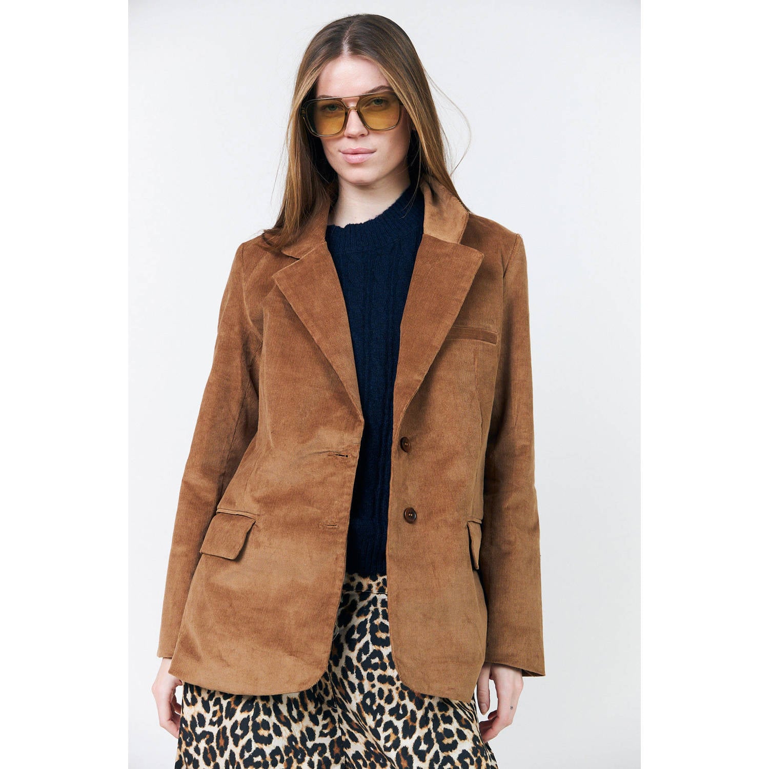Lollys Laundry oversized blazer camel