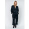 Lollys Laundry loose fit geruite broek - grijs