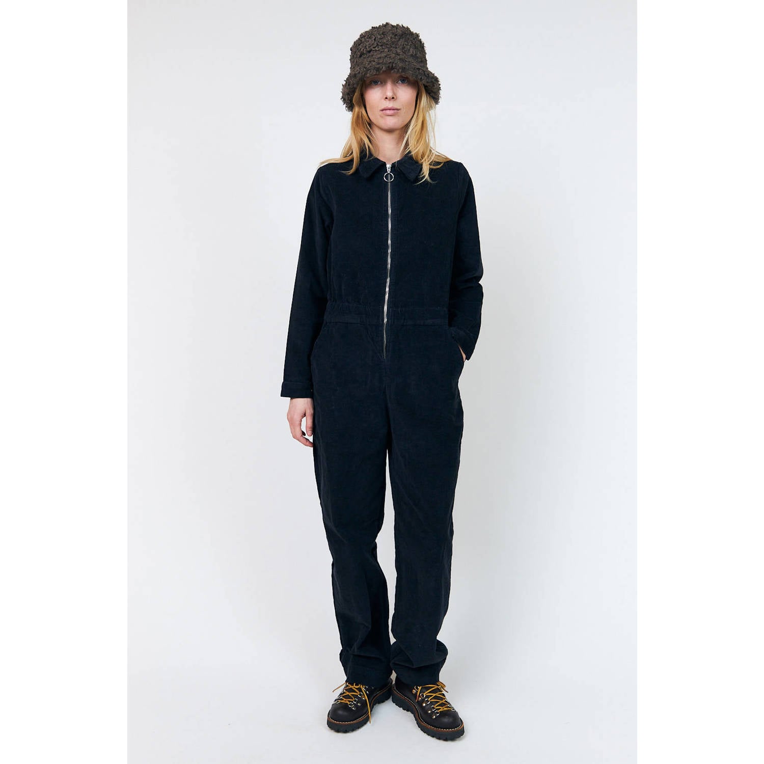 Lollys Laundry jumpsuit donkerblauw