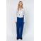Lollys Laundry gestreepte blouse met borduursels - ecru