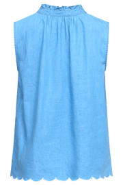 thumbnail: SisterS Point denim top met borduursels - lichtblauw