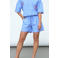 SisterS Point regular fit gestreepte casual short - blauw