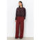 Soyaconcept wide leg pantalon - roodbruin