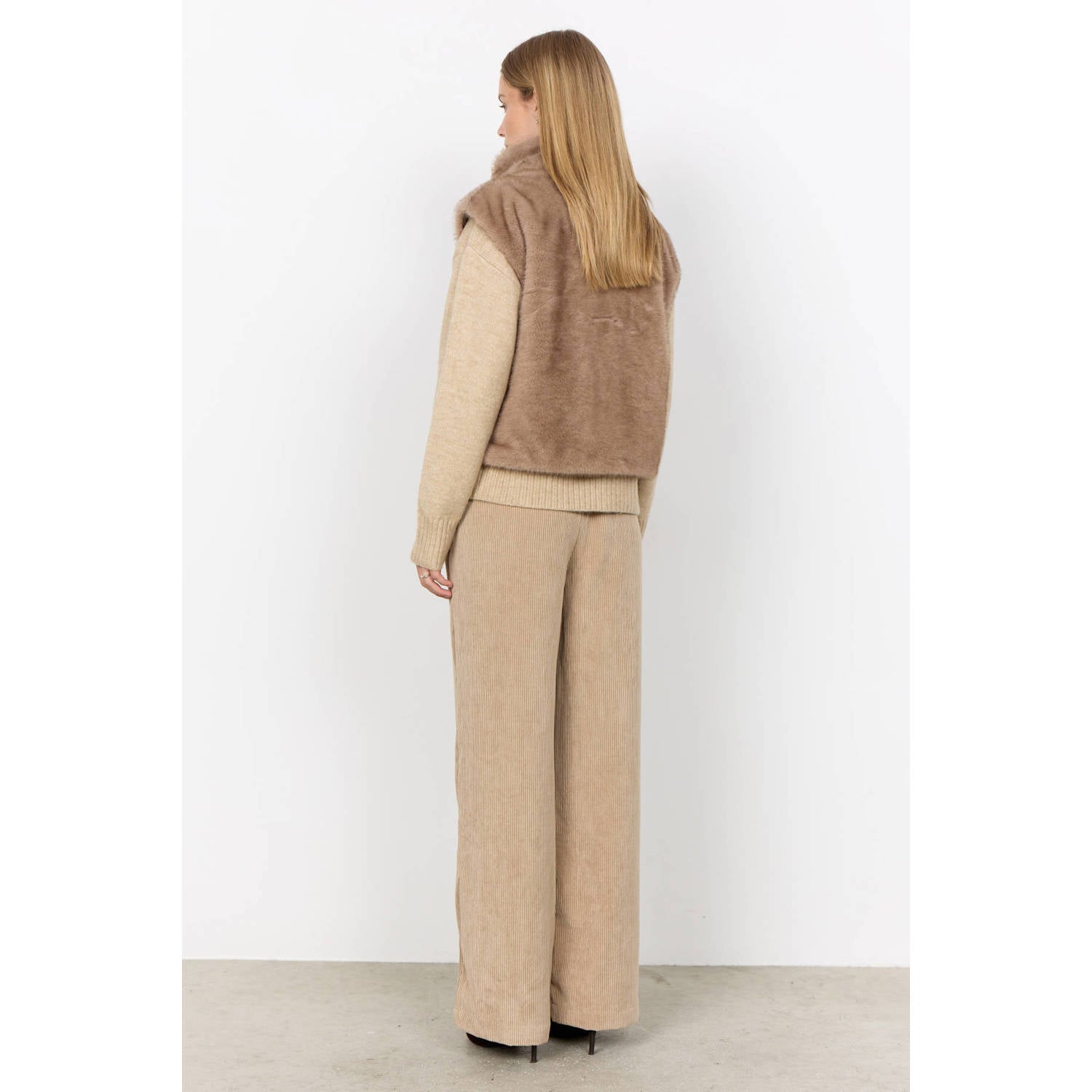 Soyaconcept gilet lichtbruin
