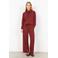 Soyaconcept high waist wide leg broek - roodbruin