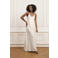 Lofty Manner maxi jurk met ceintuur - ecru
