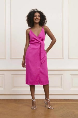 midi jurk - fuchsia