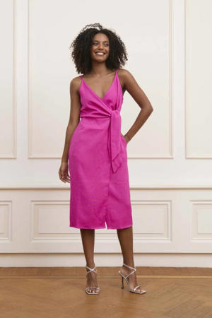 midi jurk - fuchsia