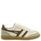 Gola Viper leren sneakers - ecru/donkerbruin