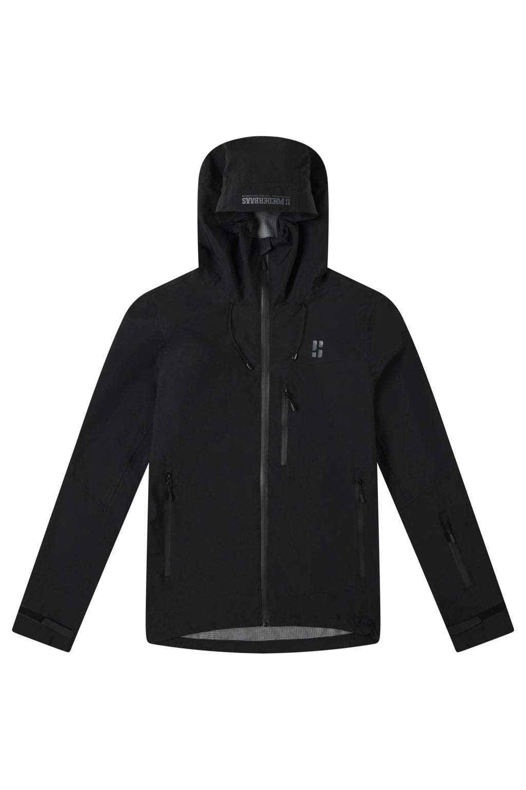 Poederbaas outdoor jas - zwart