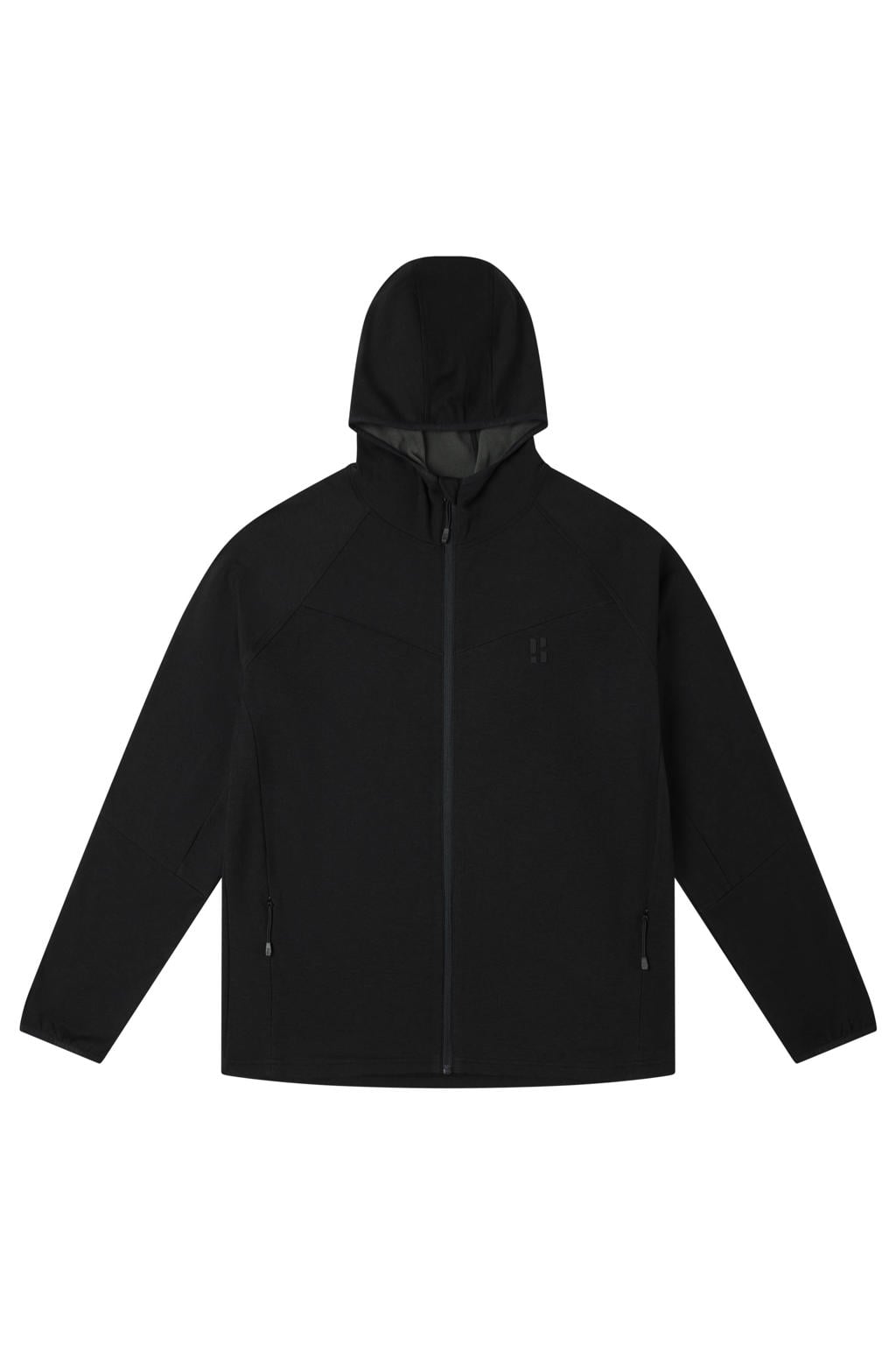 Poederbaas outdoor jas met wol - zwart