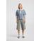 America Today gebreide gestreepte trui met wol - lichtblauw