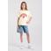 America Today T-shirt met print - lichtgeel