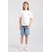 America Today T-shirt met backprint - wit