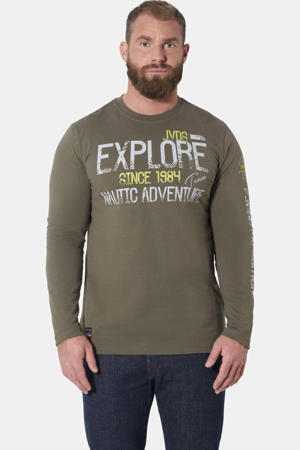 oversized longsleeve Plus Size - olijfgroen