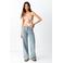 MANGO TEEN wide leg jeans - lichtblauw