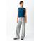 MANGO TEEN wide leg jeans - grijs
