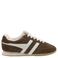 Gola Sprinter Summit leren sneakers - donkerbruin/wit