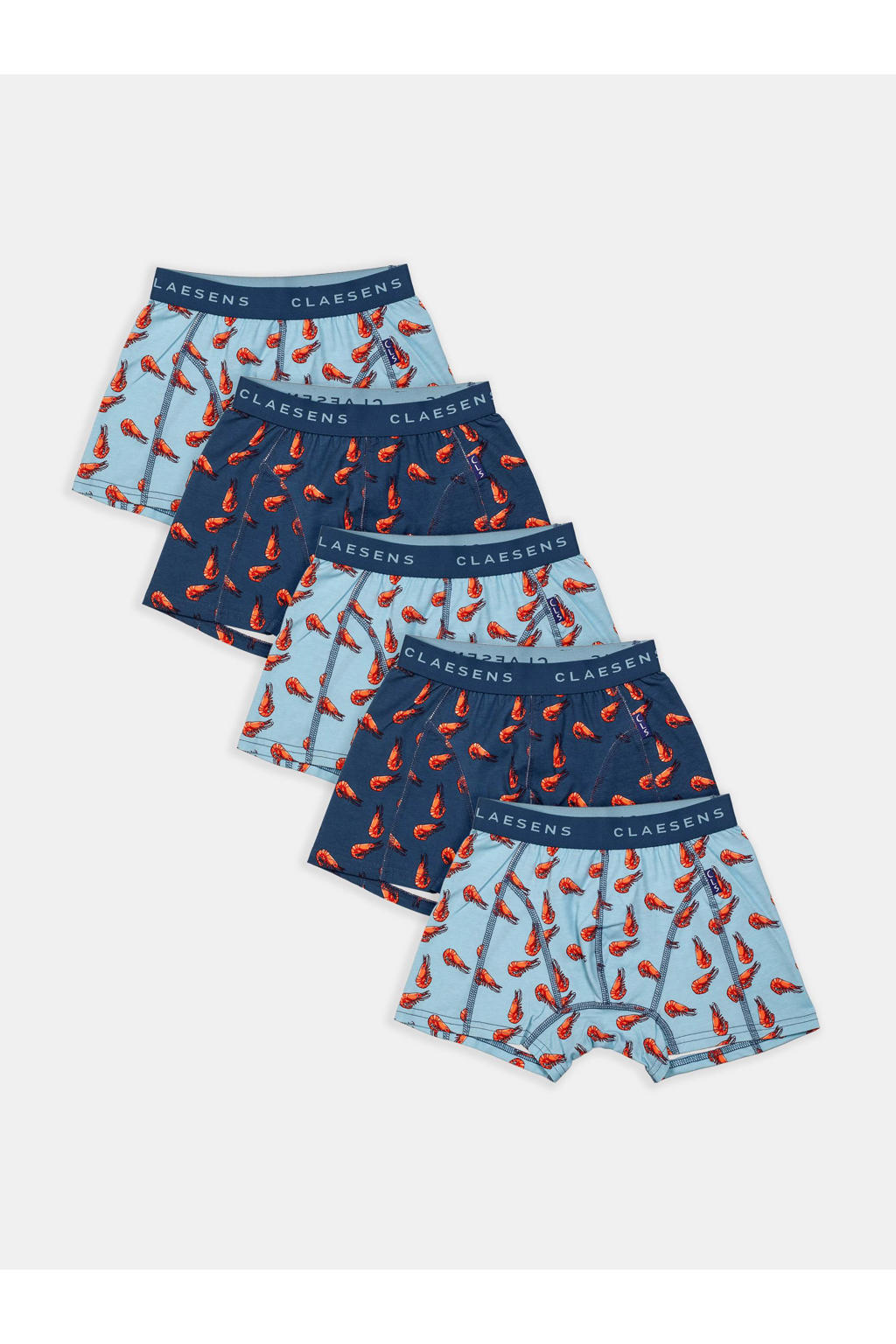Claesen's Jongens Boxershort 5-Pack Shrimp