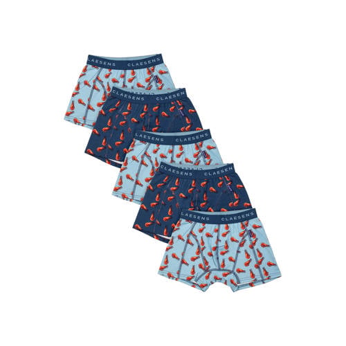 Claesen’s Jongens Boxershort 5-Pack Shrimp