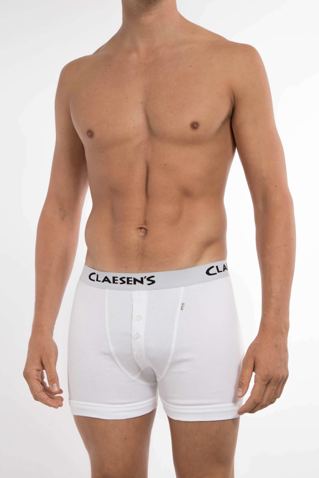 Claesen's Claesen's® - Boxershorts Wit Rib 2-packCL 2033-White-XXL