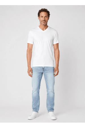 T-Shirt Navy V-Neck Cotton/Lycra 2-Pack