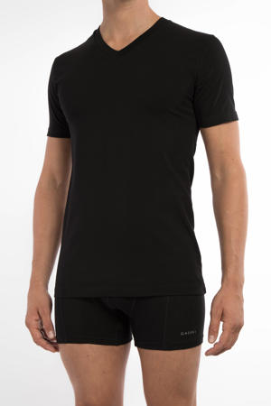 T-Shirt Navy V-Neck Cotton/Lycra 2-Pack