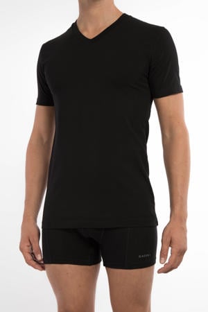 T-Shirt Navy V-Neck Cotton/Lycra 2-Pack