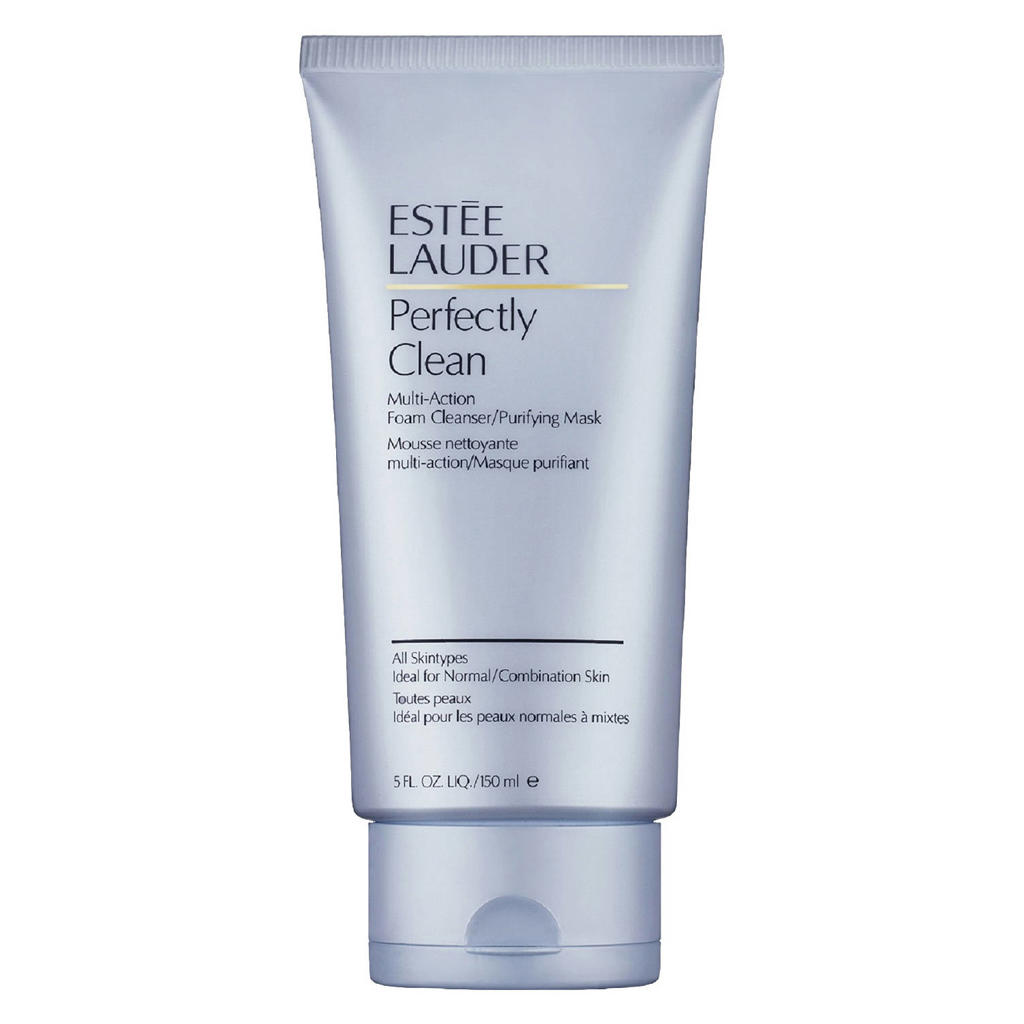Estée Lauder Perfectly Clean Multi-Action Foam Cleanser/Purifying Mask voor Alle Huidtypes Ideaal voor Normale/Gemengde Huid