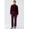 OUI gevoerd vest met wol - donkerrood