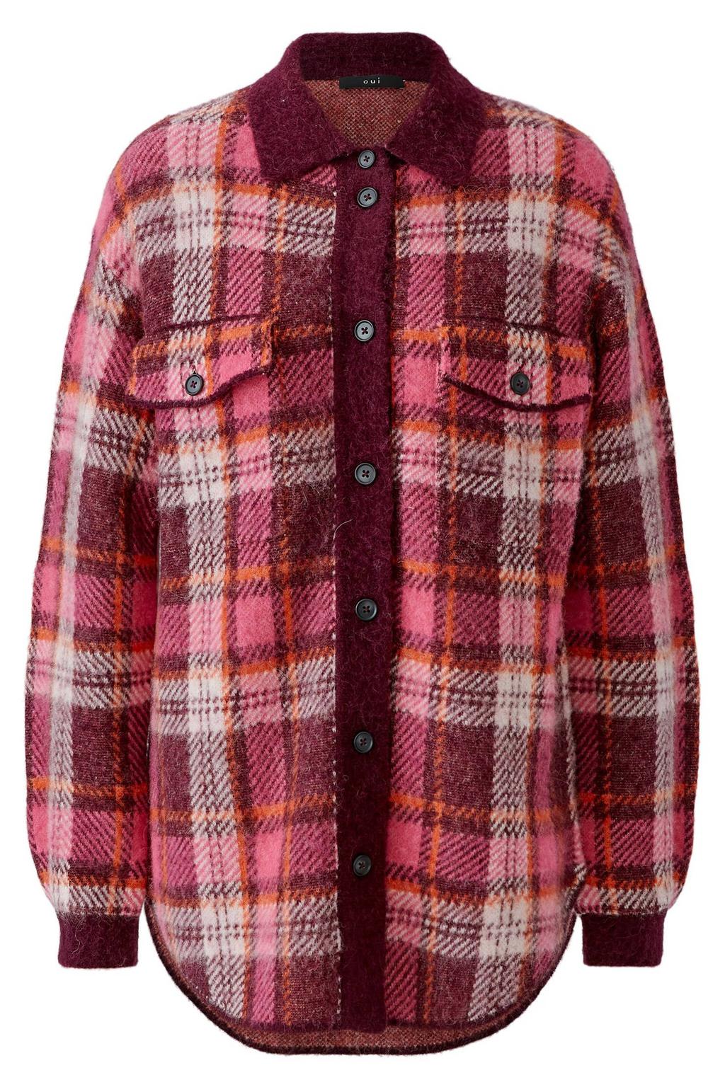 OUI blouse - rood/roze/wit