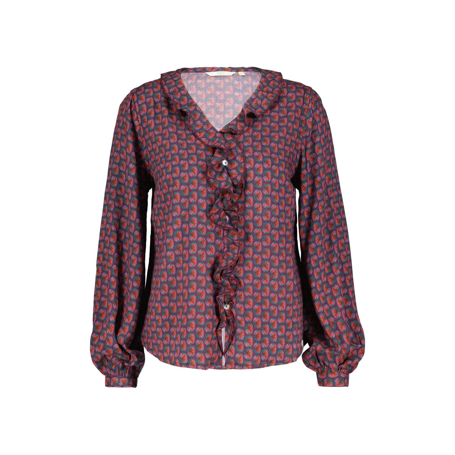Didi blouse met print meerkleurig