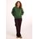 Didi sweater met borduursels - donkergroen