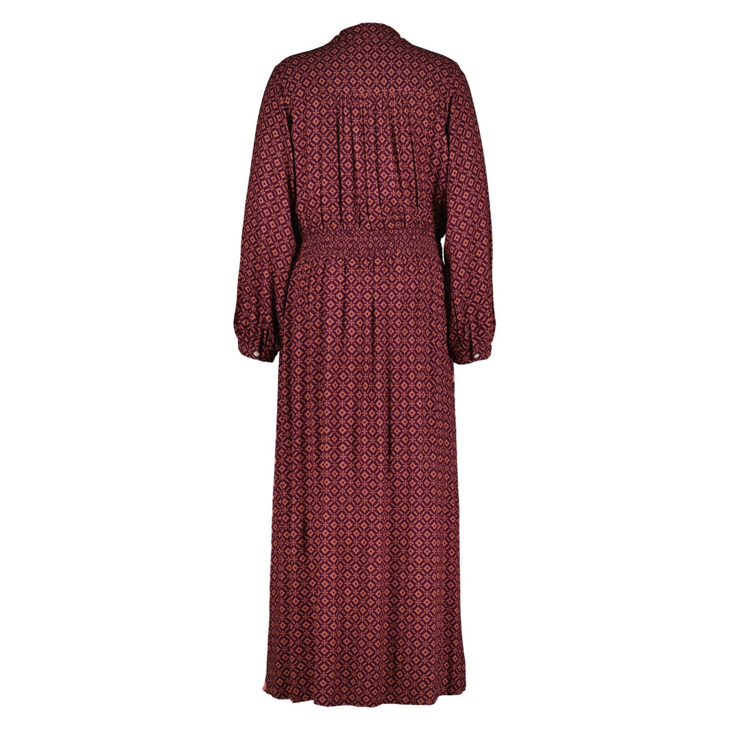 Didi blousejurk met print donkerrood