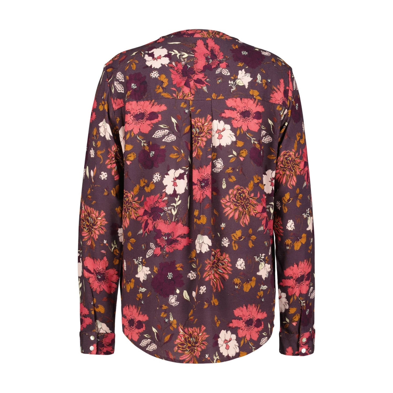 Didi gebloemde blouse donkerpaars