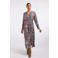 Didi maxi jurk met ceintuur en print - meerkleurig