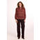 Didi geruite blouse - donkerrood